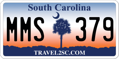 SC license plate MMS379