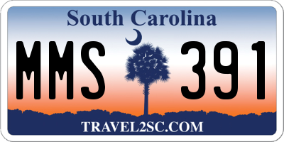 SC license plate MMS391