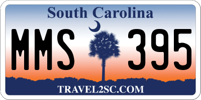 SC license plate MMS395