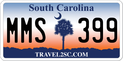 SC license plate MMS399