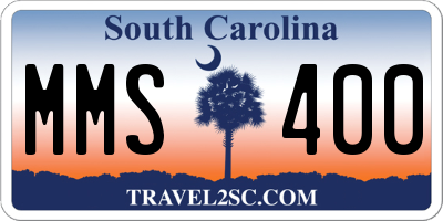 SC license plate MMS400