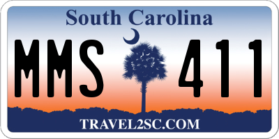 SC license plate MMS411