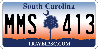 SC license plate MMS413