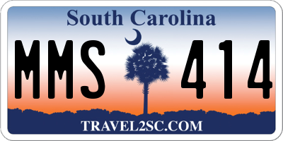 SC license plate MMS414