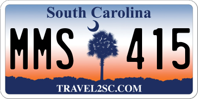 SC license plate MMS415