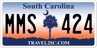 SC license plate MMS424