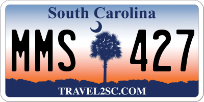 SC license plate MMS427