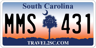 SC license plate MMS431