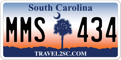 SC license plate MMS434