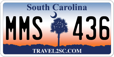 SC license plate MMS436