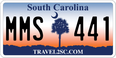 SC license plate MMS441