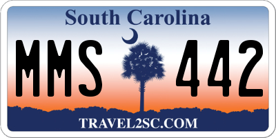 SC license plate MMS442