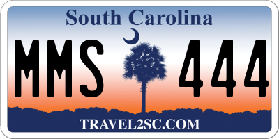 SC license plate MMS444