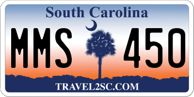 SC license plate MMS450
