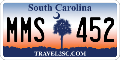 SC license plate MMS452