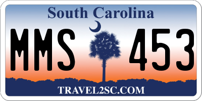 SC license plate MMS453