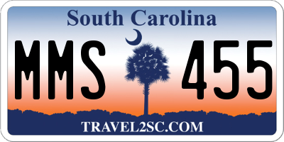 SC license plate MMS455