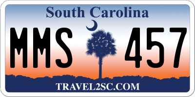 SC license plate MMS457