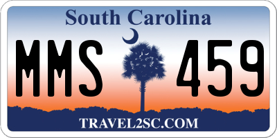 SC license plate MMS459