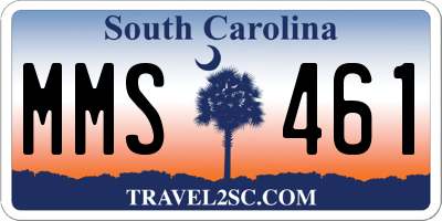 SC license plate MMS461