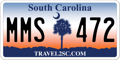 SC license plate MMS472