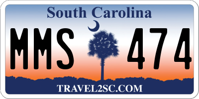 SC license plate MMS474