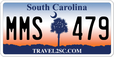 SC license plate MMS479