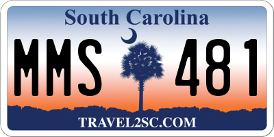 SC license plate MMS481