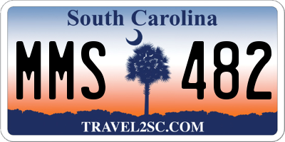 SC license plate MMS482