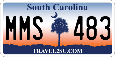 SC license plate MMS483