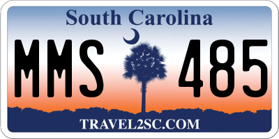 SC license plate MMS485