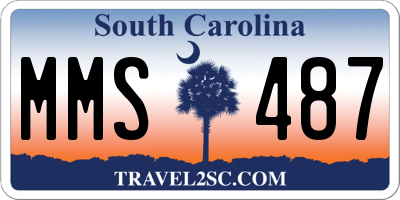 SC license plate MMS487
