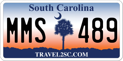 SC license plate MMS489