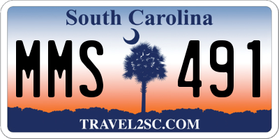SC license plate MMS491