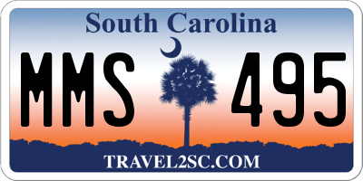 SC license plate MMS495