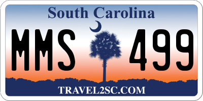 SC license plate MMS499