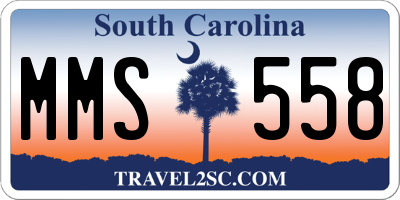 SC license plate MMS558