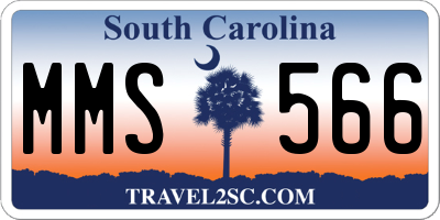 SC license plate MMS566