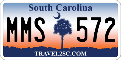 SC license plate MMS572