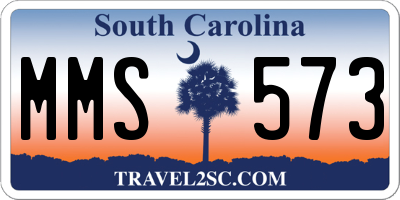 SC license plate MMS573