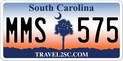 SC license plate MMS575