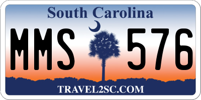 SC license plate MMS576