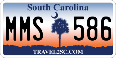 SC license plate MMS586