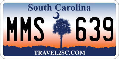 SC license plate MMS639
