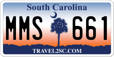 SC license plate MMS661