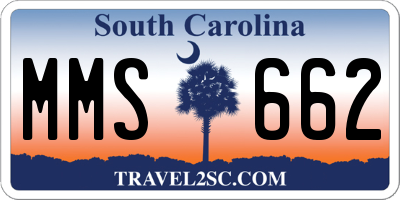 SC license plate MMS662