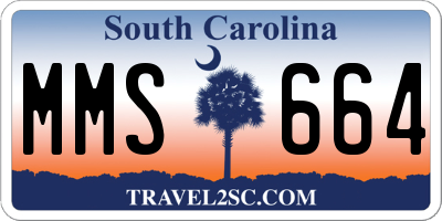 SC license plate MMS664