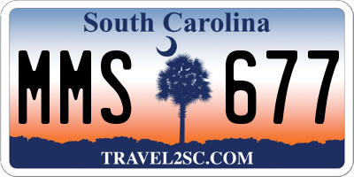 SC license plate MMS677