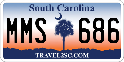 SC license plate MMS686