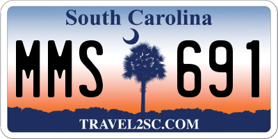SC license plate MMS691